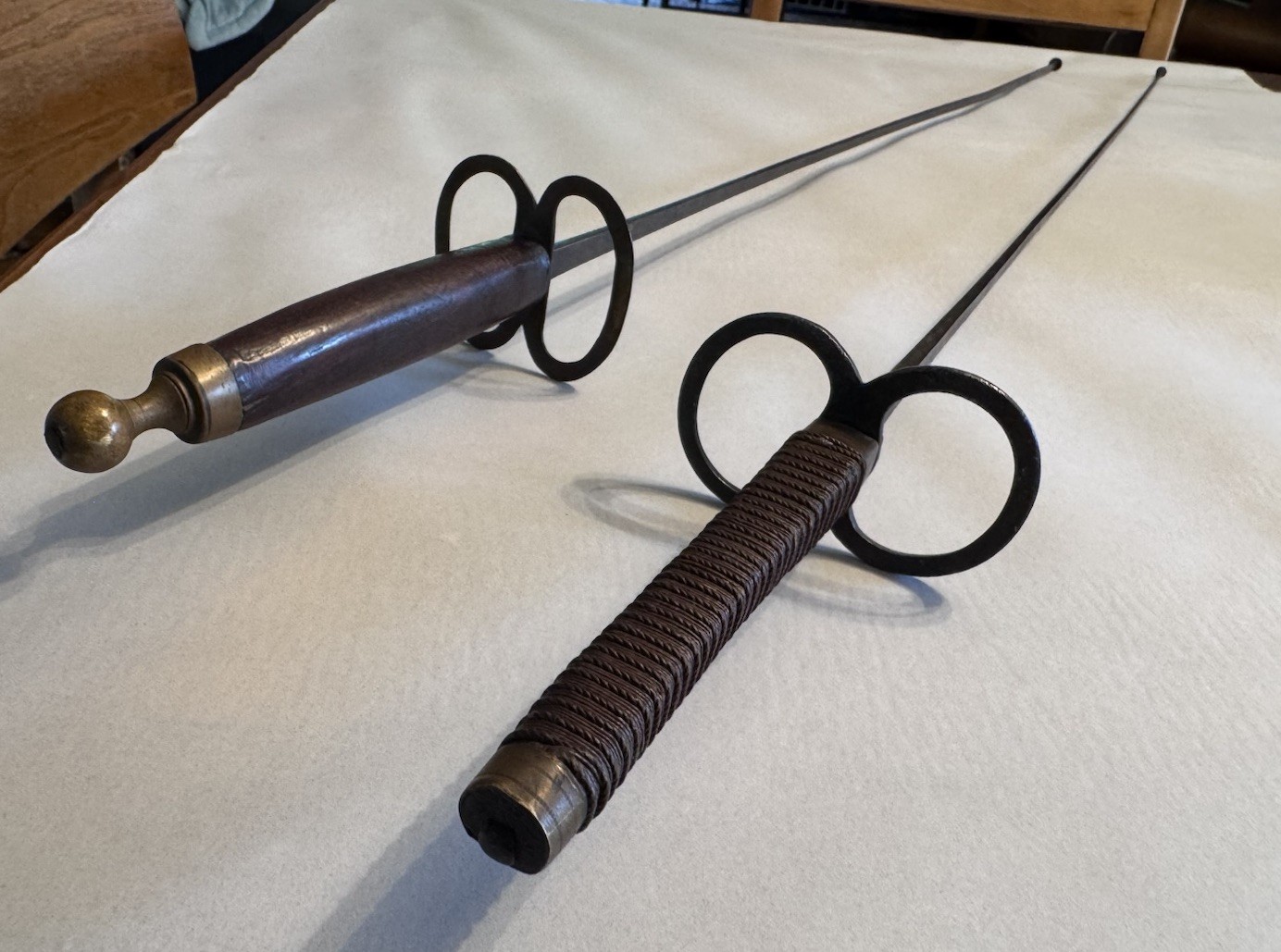 2 Antique German Academic Fencing Sabers – WKC Solingen & Early “A. Solingen”