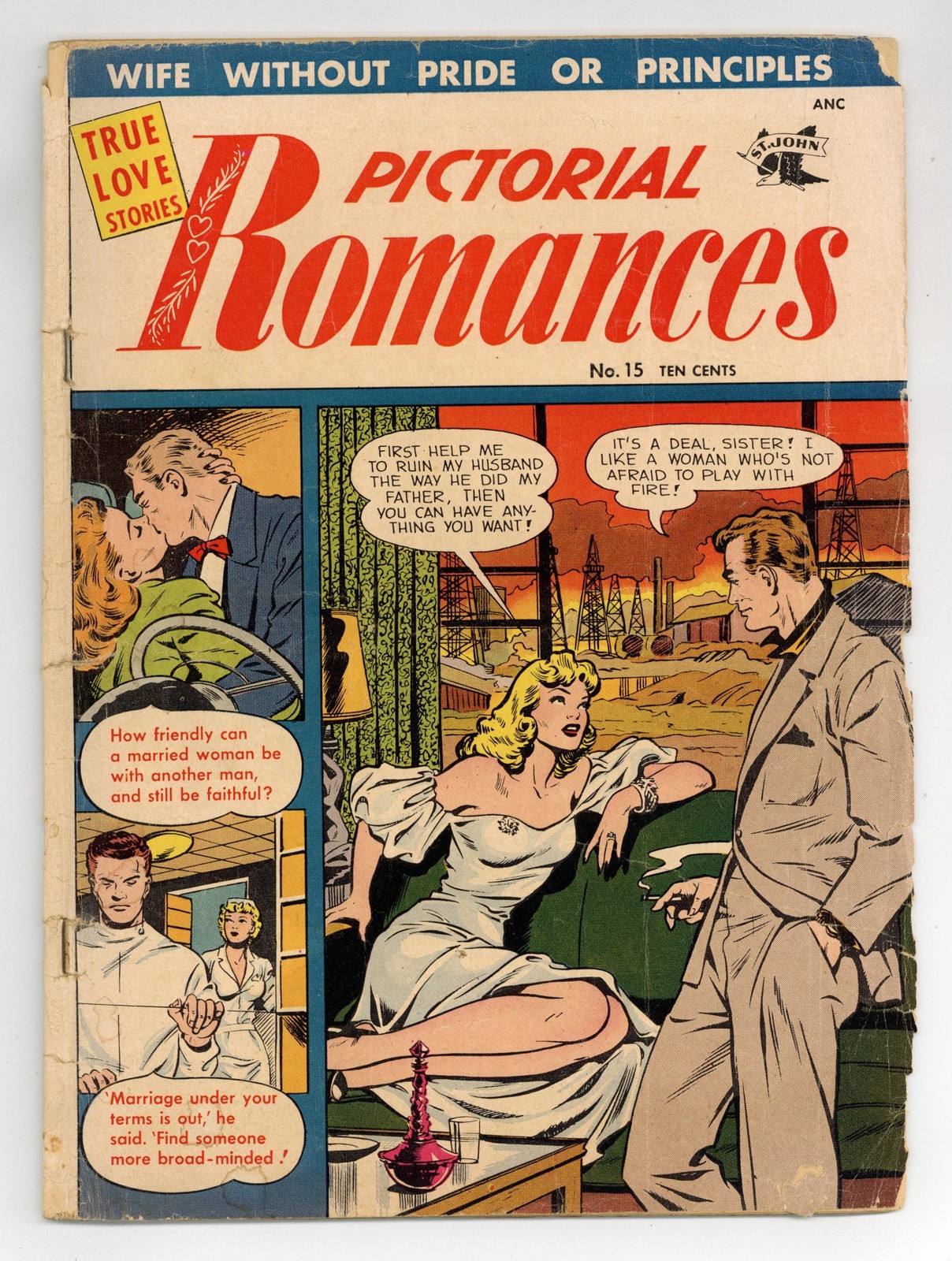 Pictorial Romances #15 GD- 1.8 1952