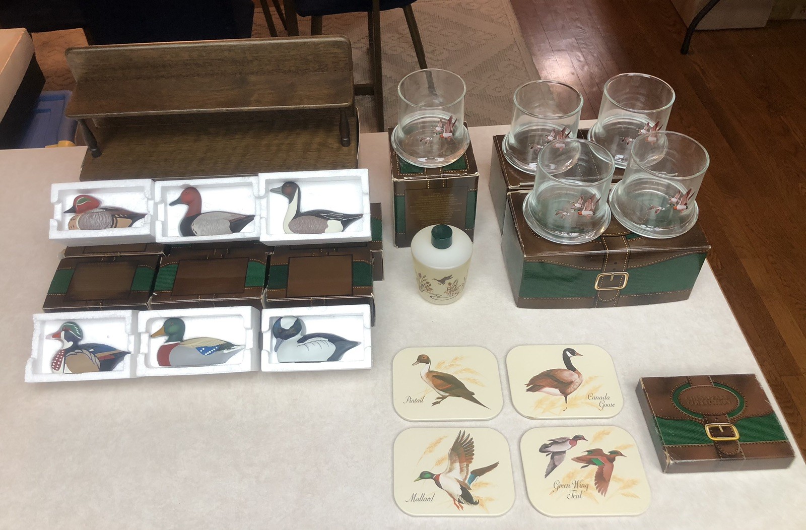 Avon Duck Series Chesapeake Collection Cups Coasters Cologne Huge Lot New 1980’s