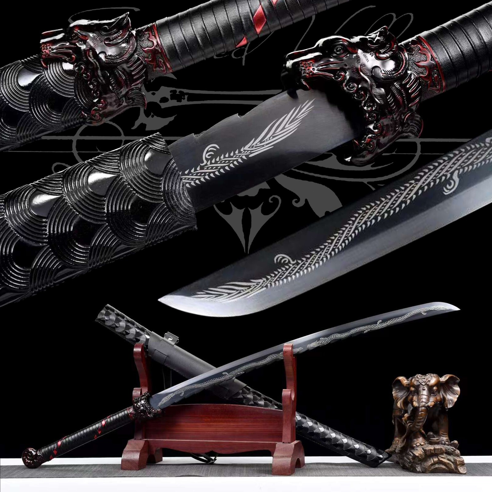 111cm Handmade Katana/Collectible Sword/Dragon Blade/Fighting Master/Traditional 111cm Handmade Katana/Collectible Sword/Dragon Blade/Fighting Master/Traditional