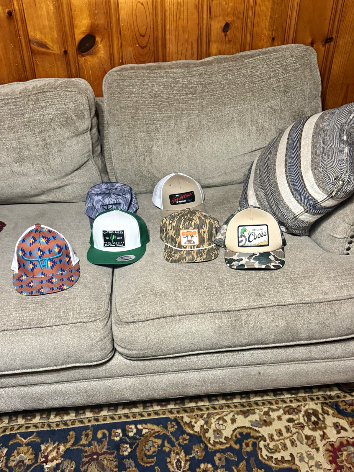 Hat lot, all these hats have not been worn. Lot includes a souther string hat.