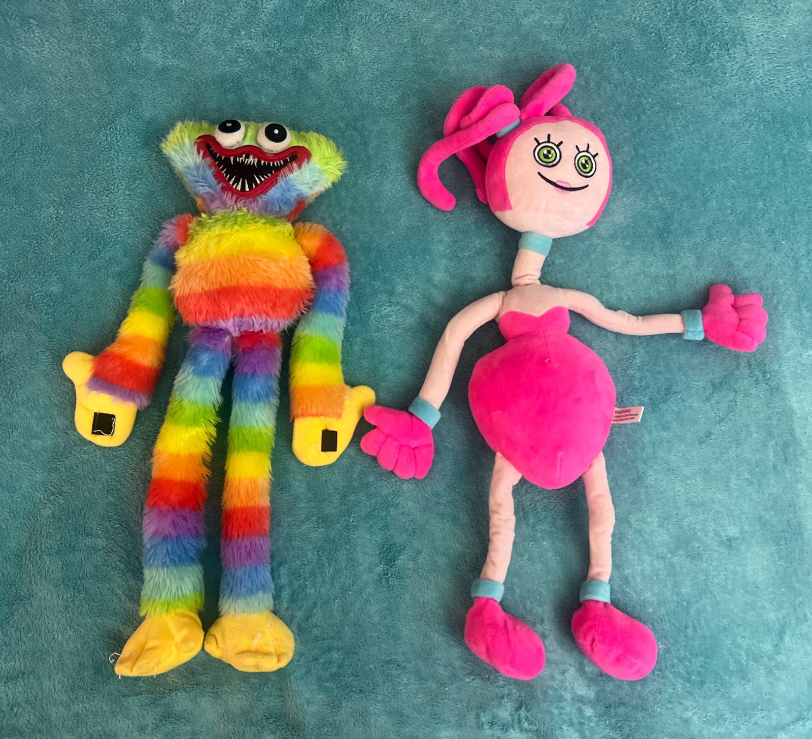 Poppy Playtime Lot Of 2 Huggy Wuggy Mommy Long Legs 16 & 18”