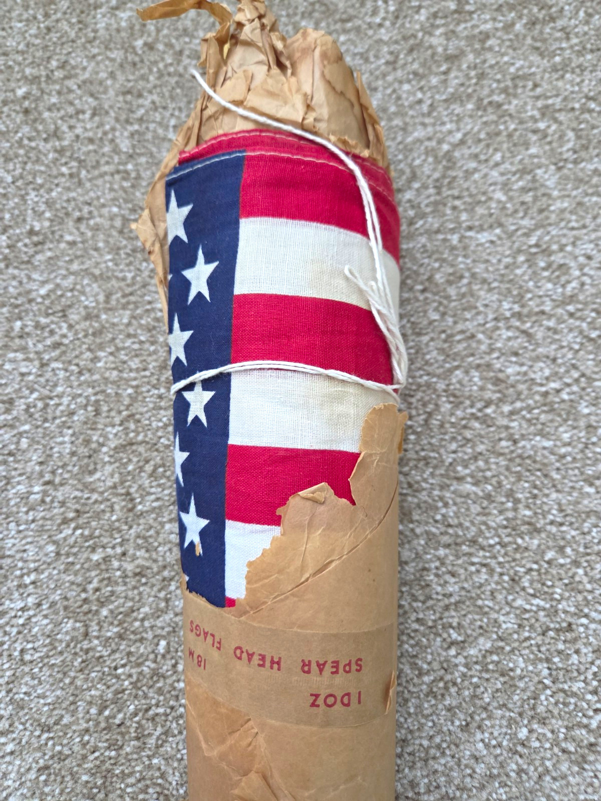 1 DOZEN 49 STAR AMERICAN FLAGS 12x18 inches RARE 1959 in Original Wrap