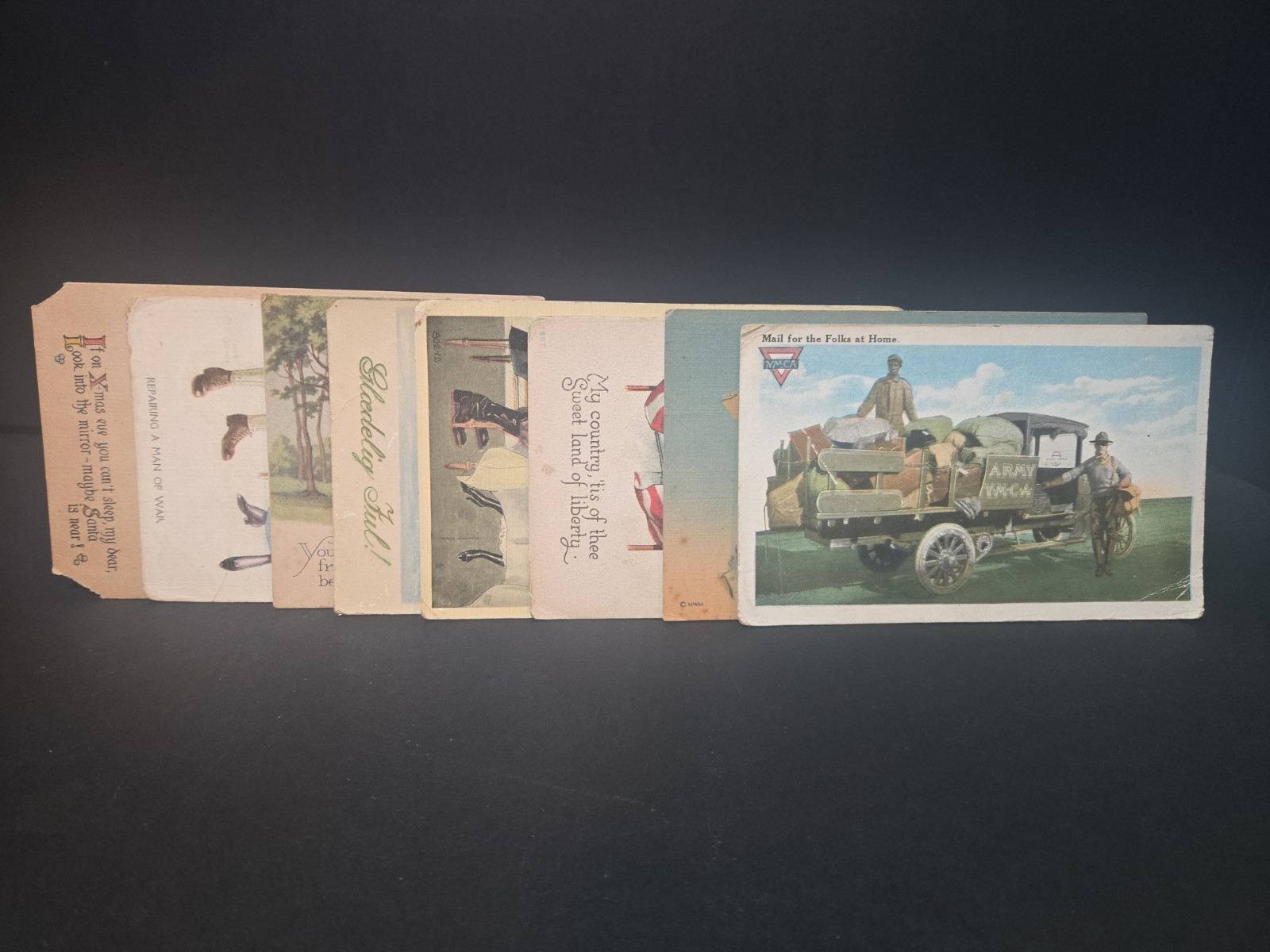AG 8 Vintage Postcard Set Non Posted See Details US Seller 