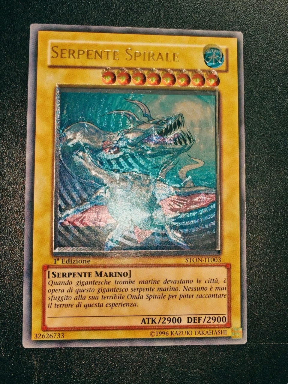 Yu-Gi-Oh Ultimate Misprint Shifted Ston Spiral Snake 1ed