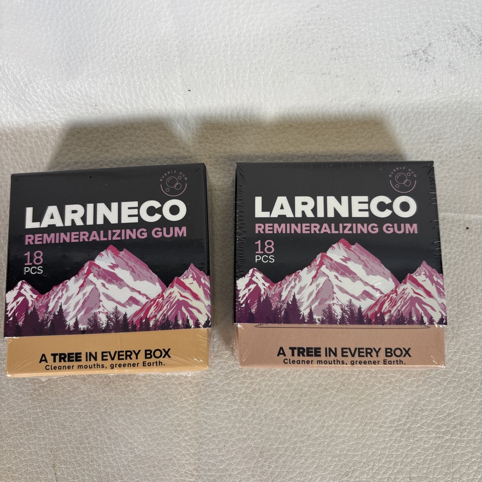 Larineco Remineralizing Gum with Nano Hydroxyapatite & 18 Count (Pack of 2) 