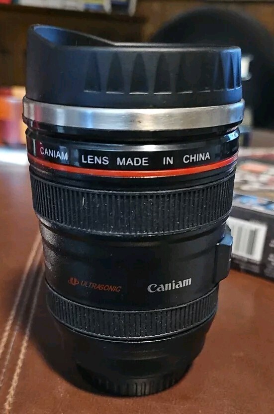 Caniam Camera Lens Thermal Mug Ultrasonic Coffee Mug