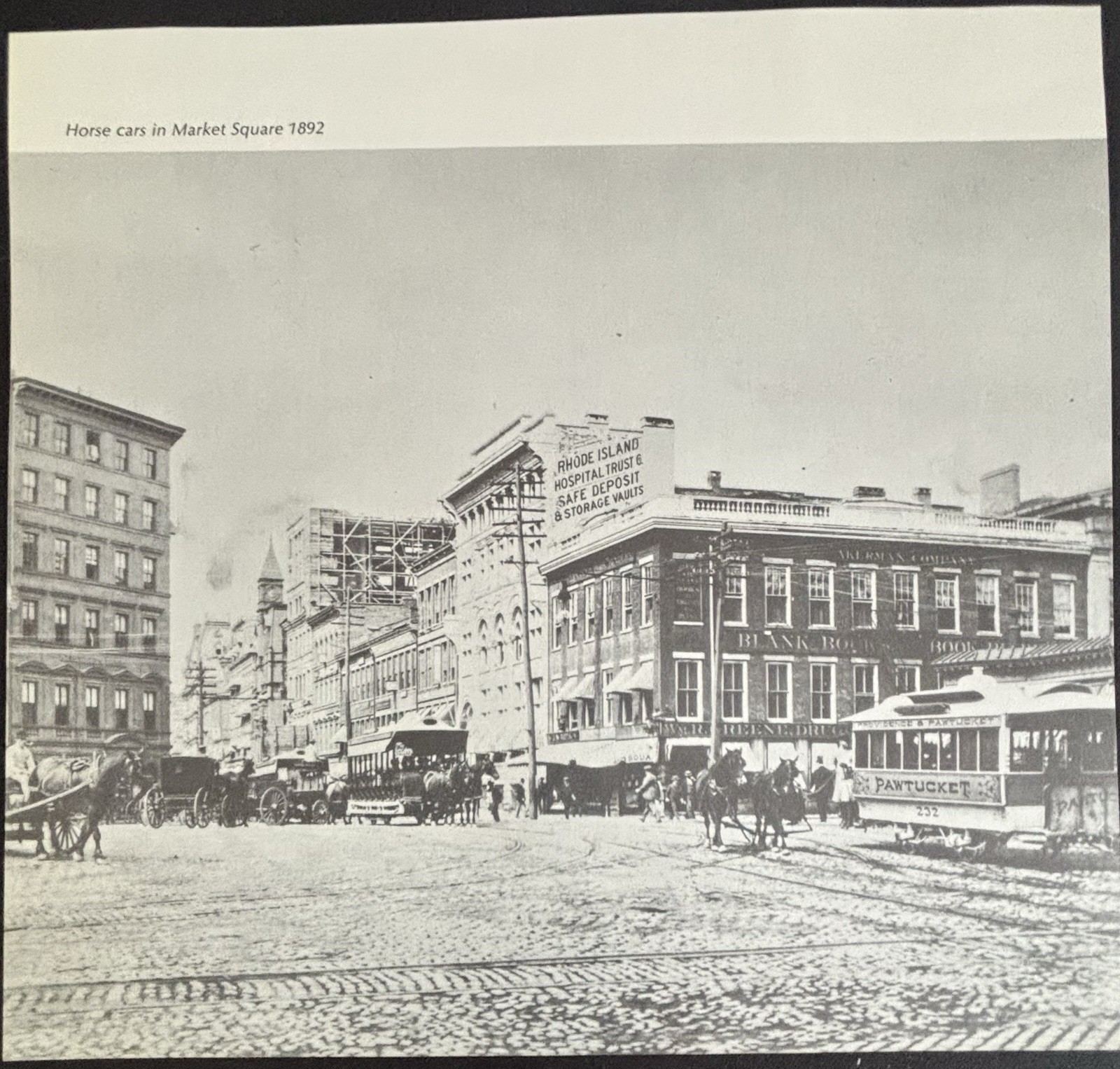 Book Clipping Photo Providence RI Market Square Westminster St 1892 (2)