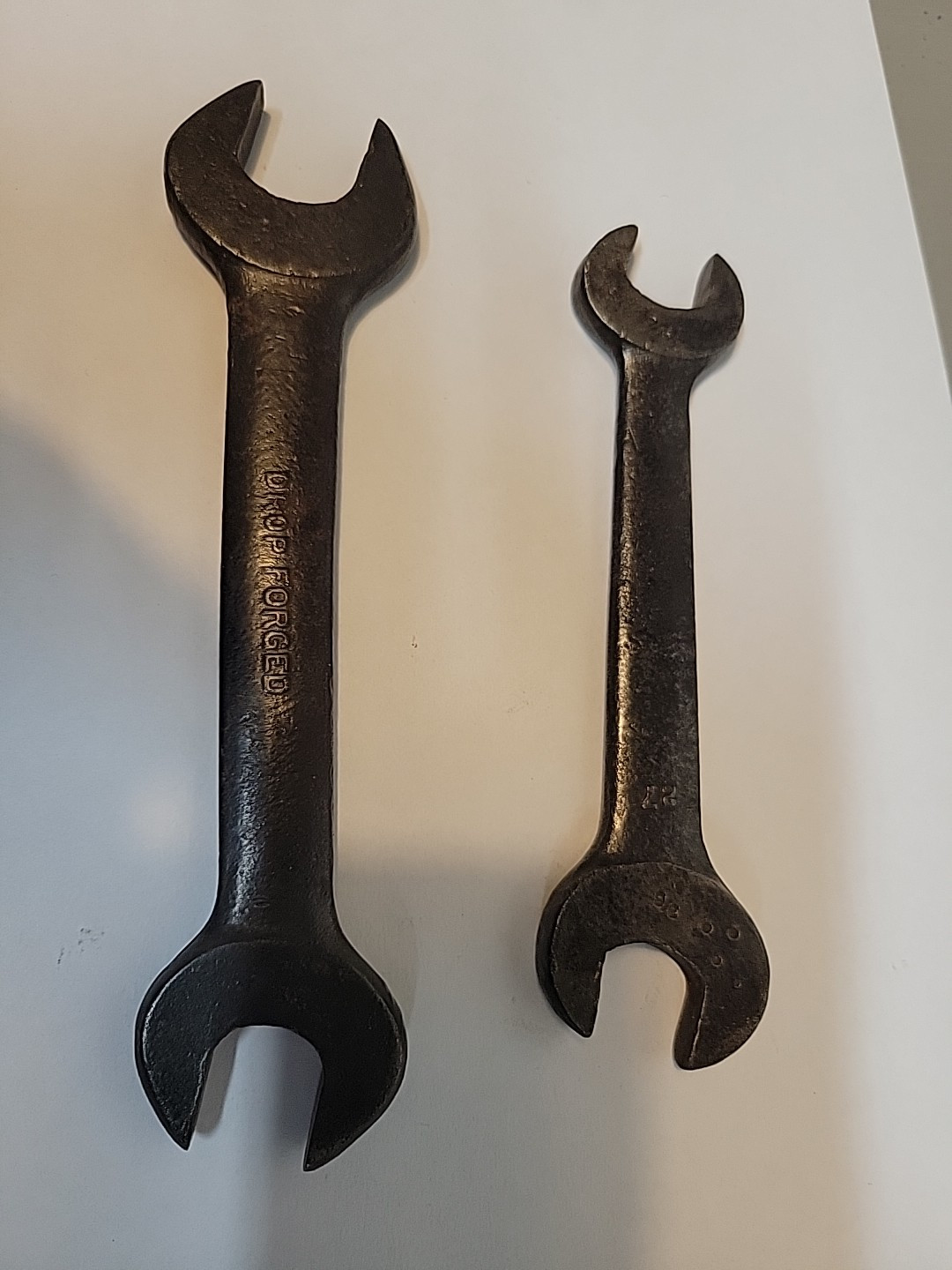Vintage/Antique Set of 2 Double Open Ended Metal Wrenches ***Free Shipping***