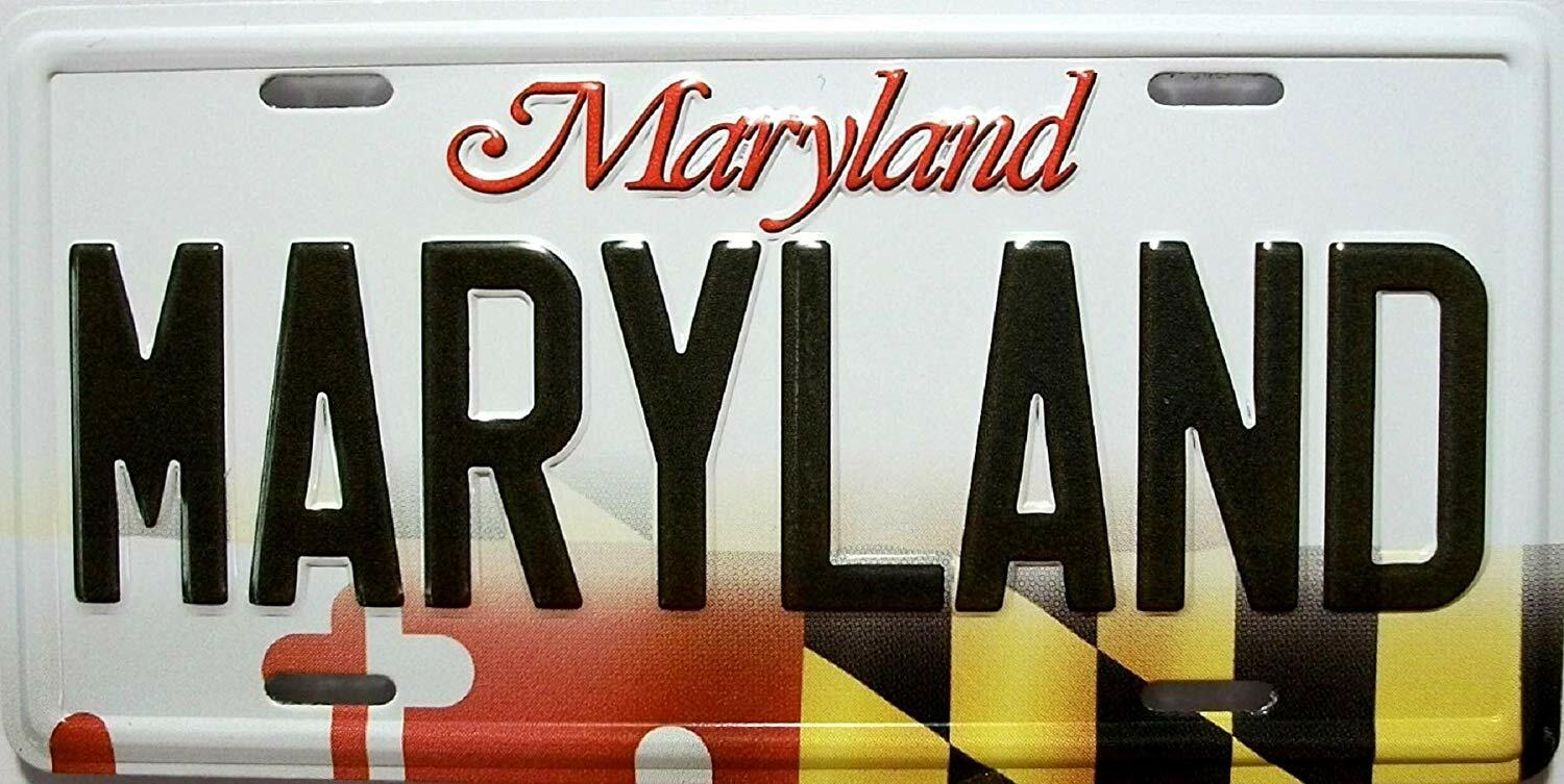 Maryland State License Plate Novelty Fridge Magnet