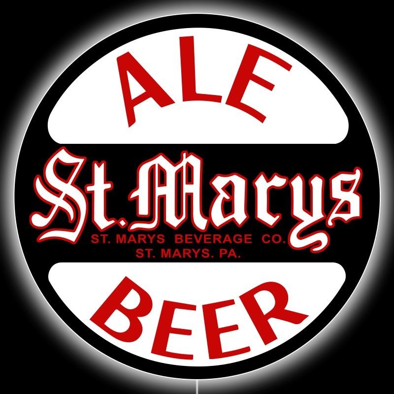 St. Mary's Ale & Beer Pennsylvania New LED Hanging Lighted Sign: 36 St. Mary's Ale & Beer Pennsylvania New LED Hanging Lighted Sign: 36