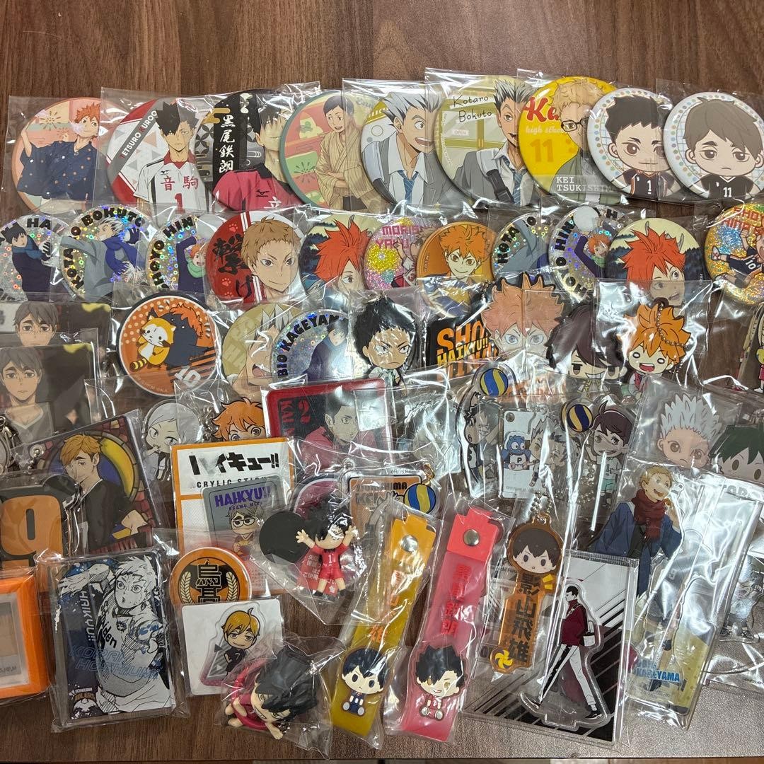 Haikyuu Badge Rubber Strap Acrylic Collectible Anime Goods Lot Rare Japan