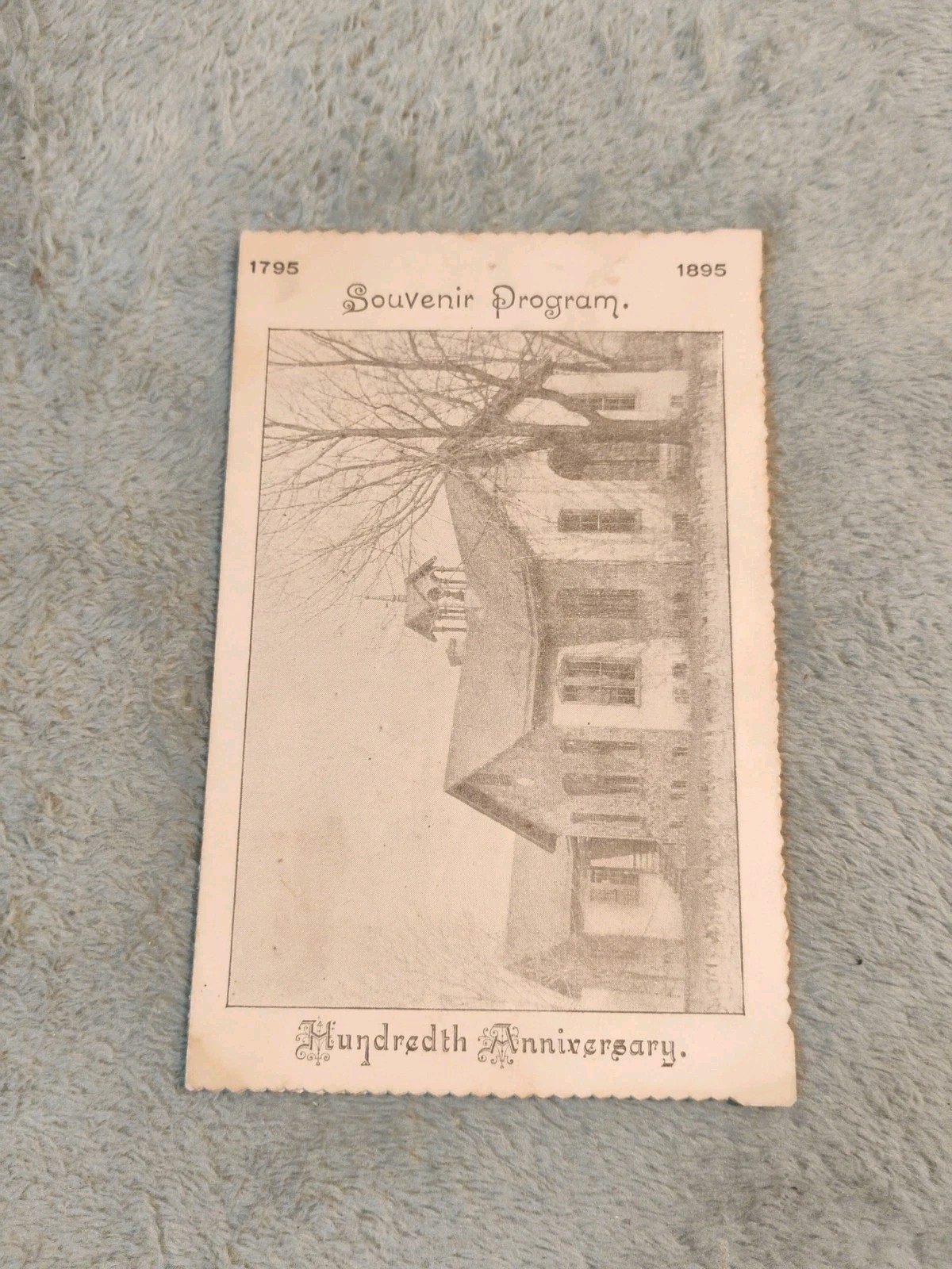 1895 Souvenir Program of Hundredth Anniversary, Antique 1895 Souvenir Program of Hundredth Anniversary, Antique