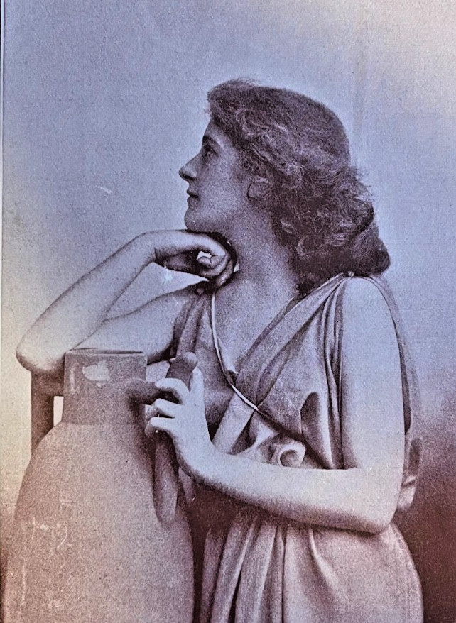 1898 Vintage Magazine Illustration Actress Mary Mannering