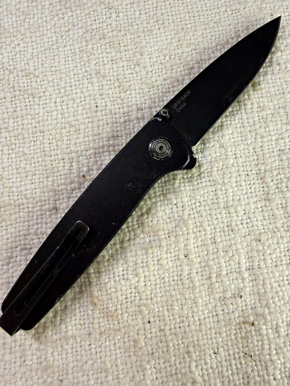 SOG Twitch III Folding Knife 3.1” CRYO 154CM Black Assisted Aluminum S15