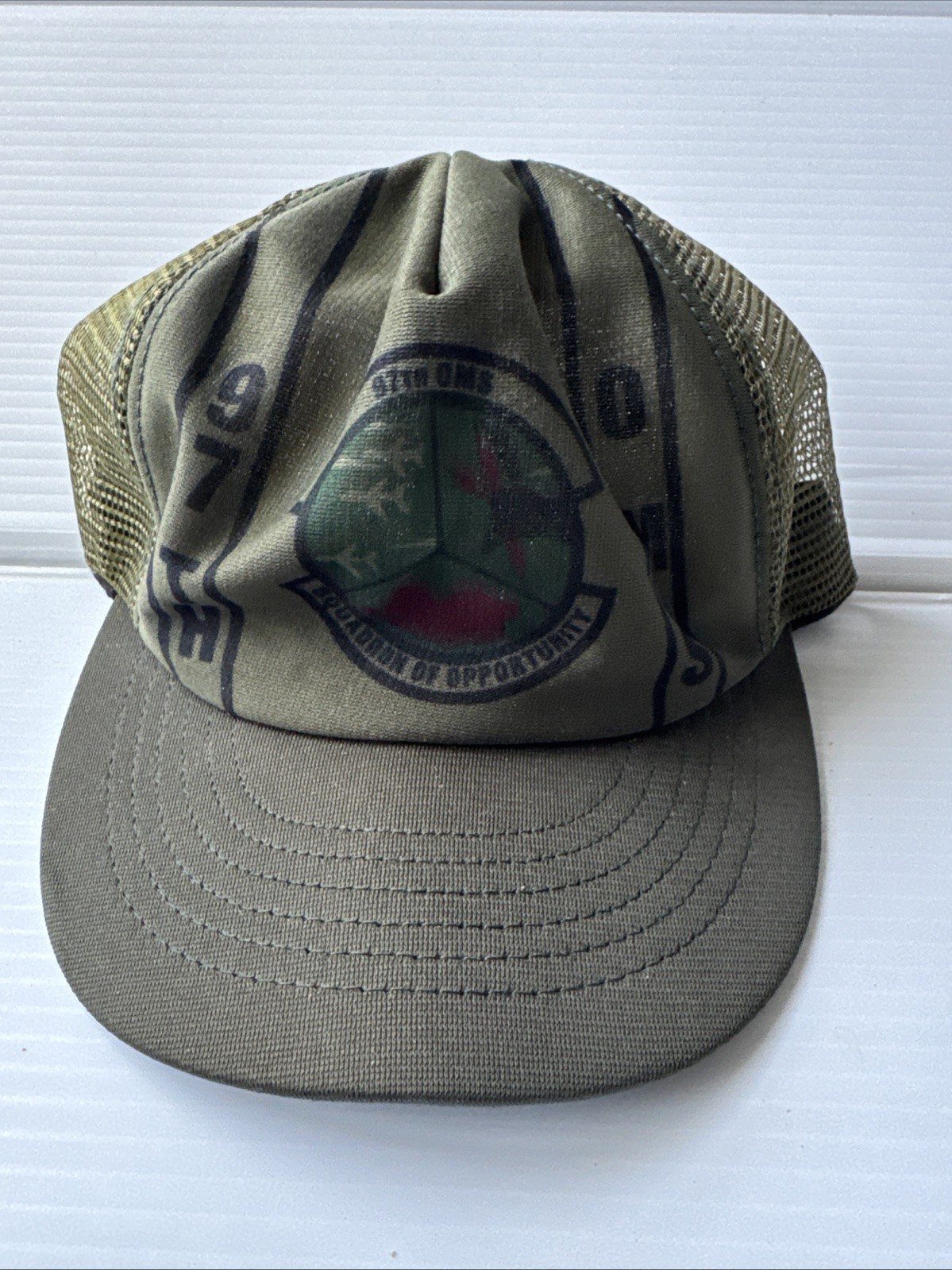 Vintage U.S. AIR FORCE USAF Squadron Hat 97TH OMS Bomber Branch COMMAND BALLCAP Vintage U.S. AIR FORCE USAF Squadron Hat 97TH OMS Bomber Branch COMMAND BALLCAP
