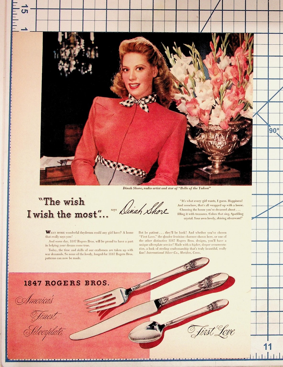 Dinah Shore 1940s 1847 Rogers Bros Silverplate 