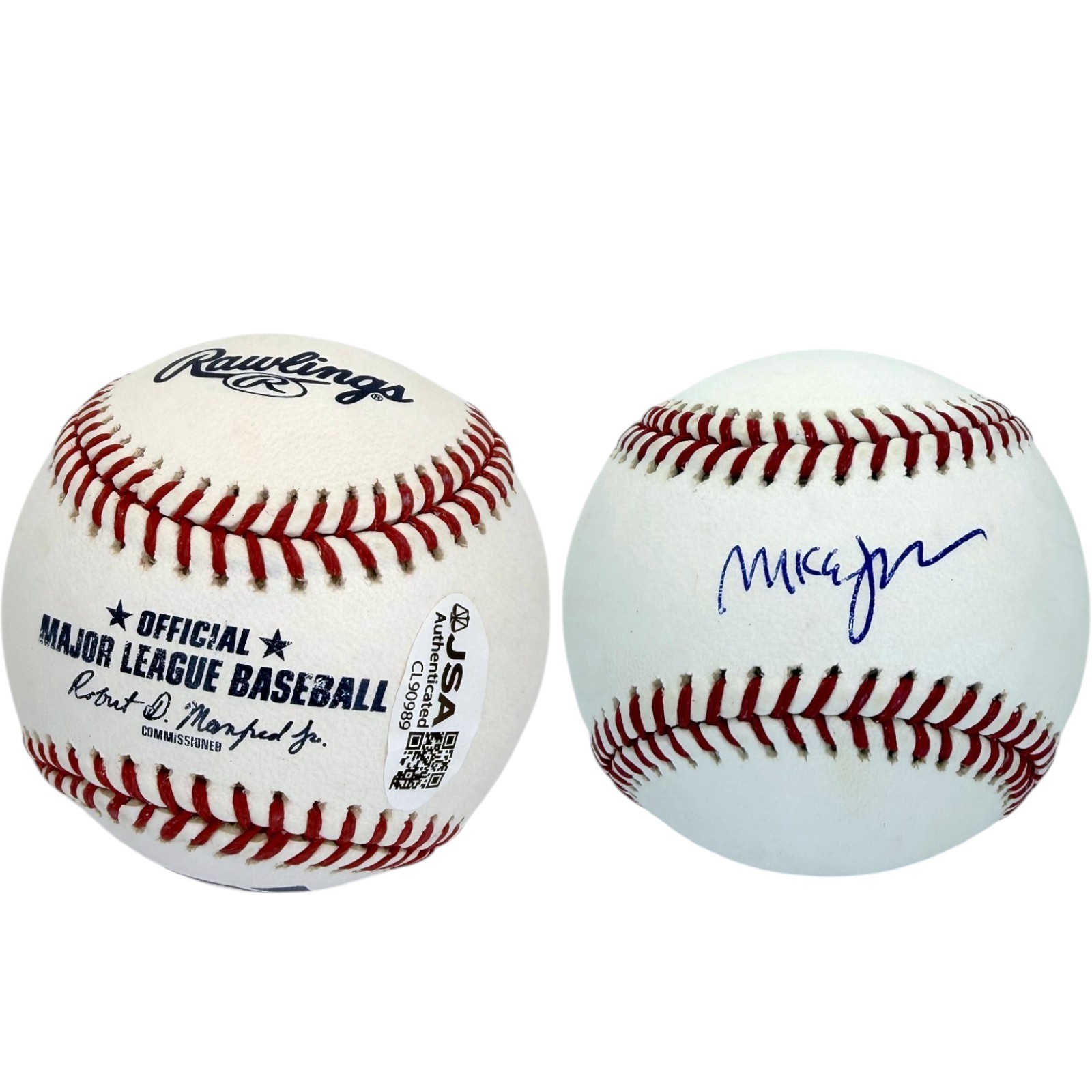 MIKE JOHNSON SIGNED OFFICIAL MLB BASEBALL SPEAKER OF THE HOUSE JSA MIKE JOHNSON SIGNED OFFICIAL MLB BASEBALL SPEAKER OF THE HOUSE JSA