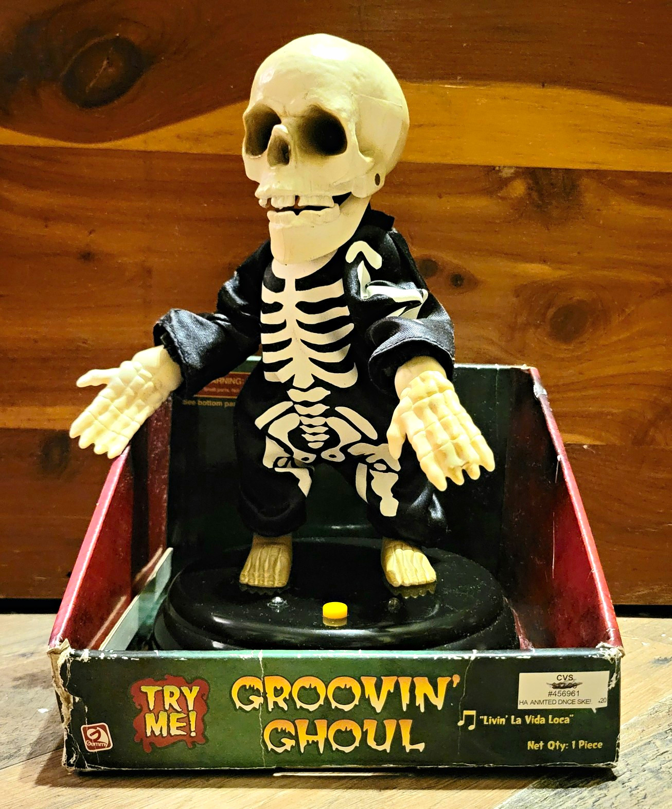 Gemmy Groovin\' Ghoul Animated Dancing Skeleton Halloween Figure Prop 27420