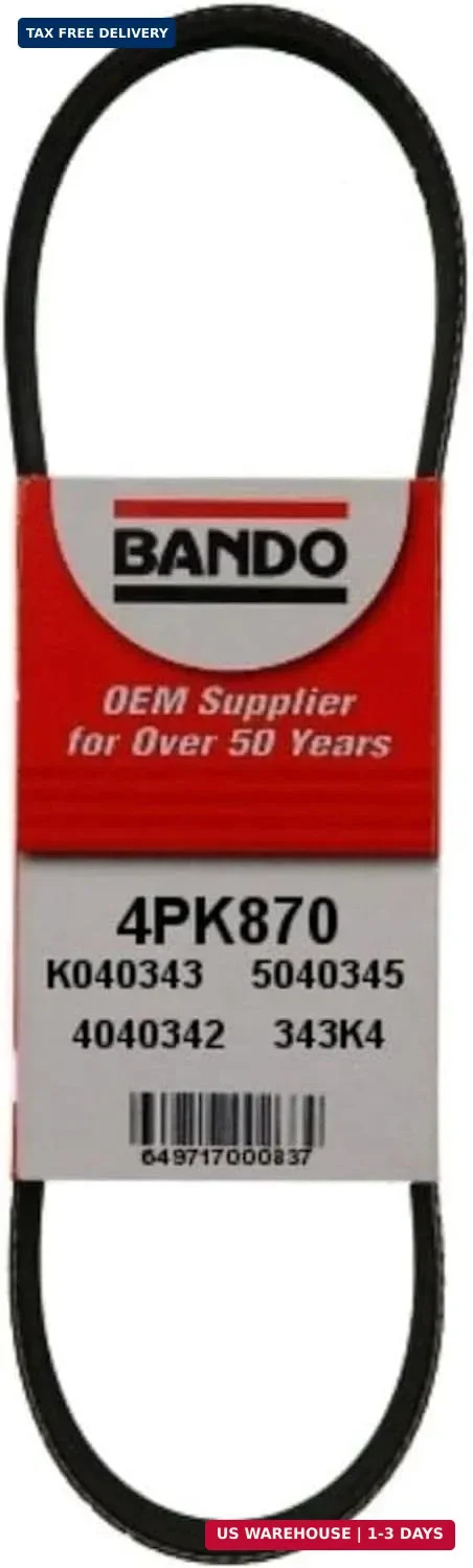 Bando USA 4PK870 OEM Quality Serpentine Belt