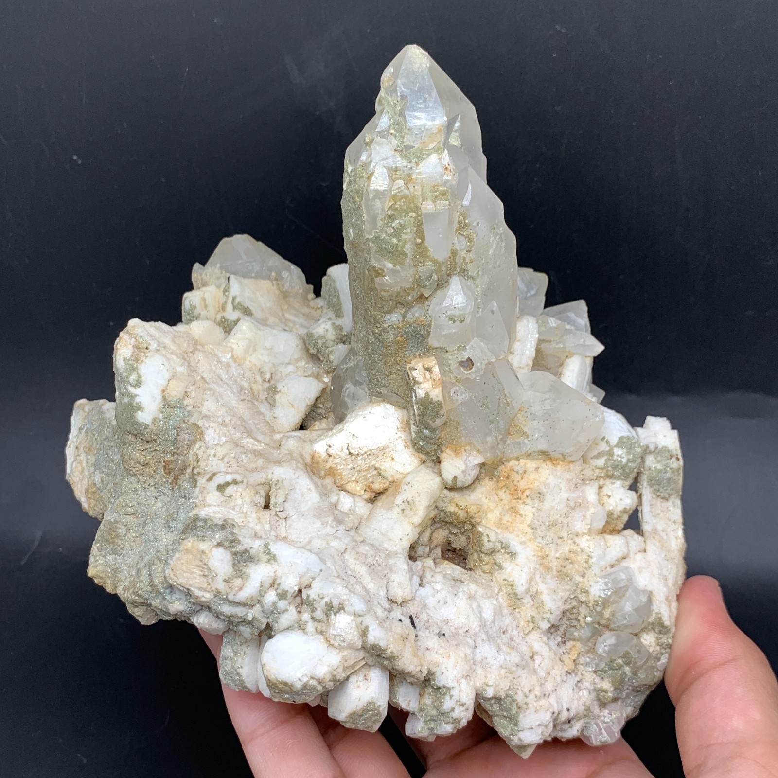 Prismatic Quartz with Feldspar Crystal Specimen - Skardu, Baltistan, Pakistan