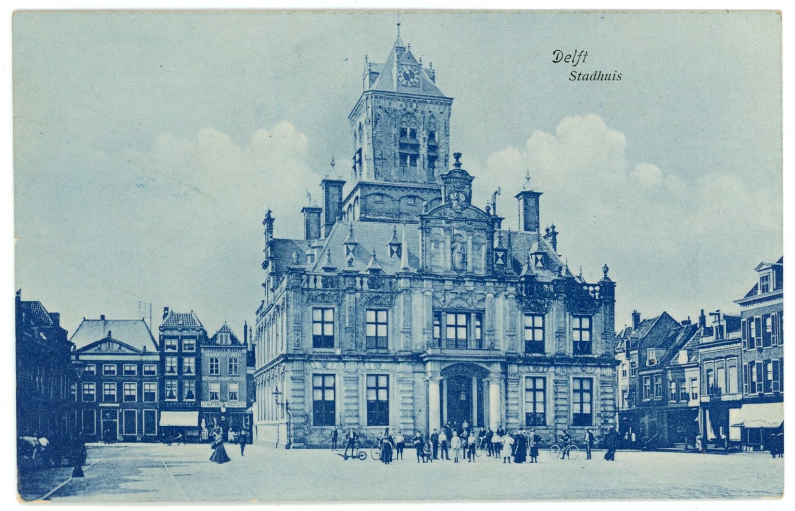Delft Netherlands Stadhuis City Hall Divided Back Postcard c.1910 Unused