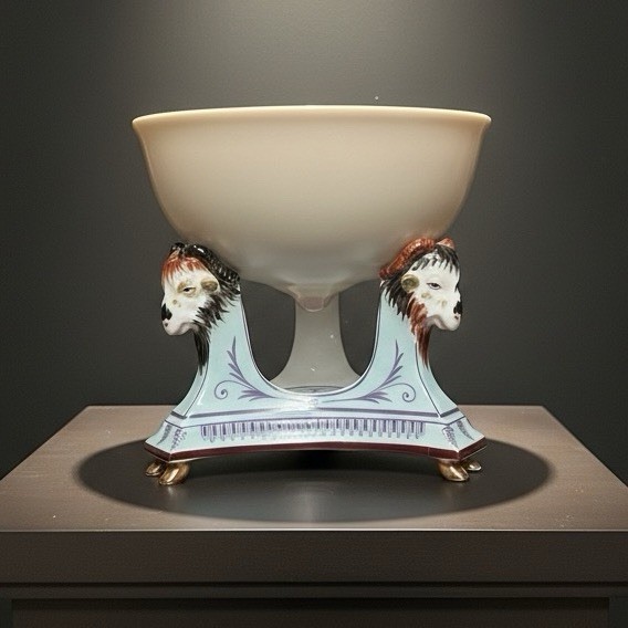 Ancienne Manufacture Royale Limoges Marie Antoinette Bol Sein Goat Bowl
