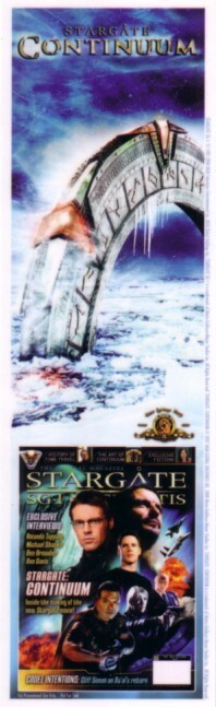 Stargate Continuum movie 2008 San Diego Comic Con SDCC heavy paper bookmark MINT Stargate Continuum movie 2008 San Diego Comic Con SDCC heavy paper bookmark MINT