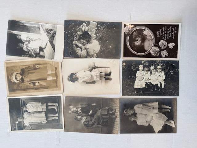 18 RPPC PRETTY LITTLE GIRLS c1900s-1920s Premium Lot Vintage Postcards SHIPS FRE