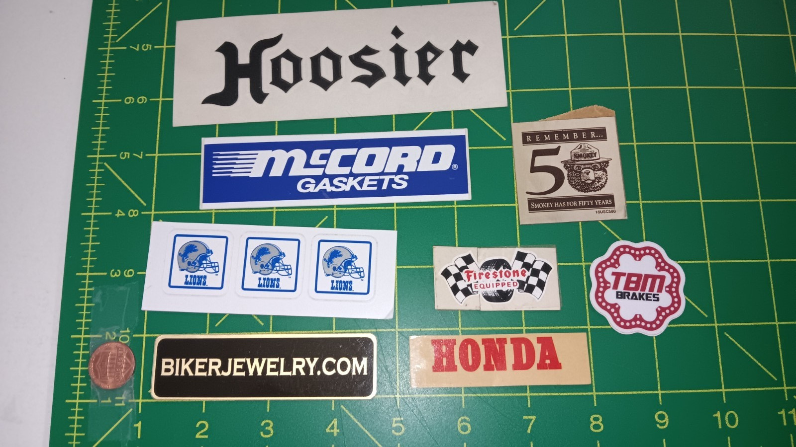 X8 VINTAGE small LOT STICKER DECAL OLD STOCK ORIGINAL