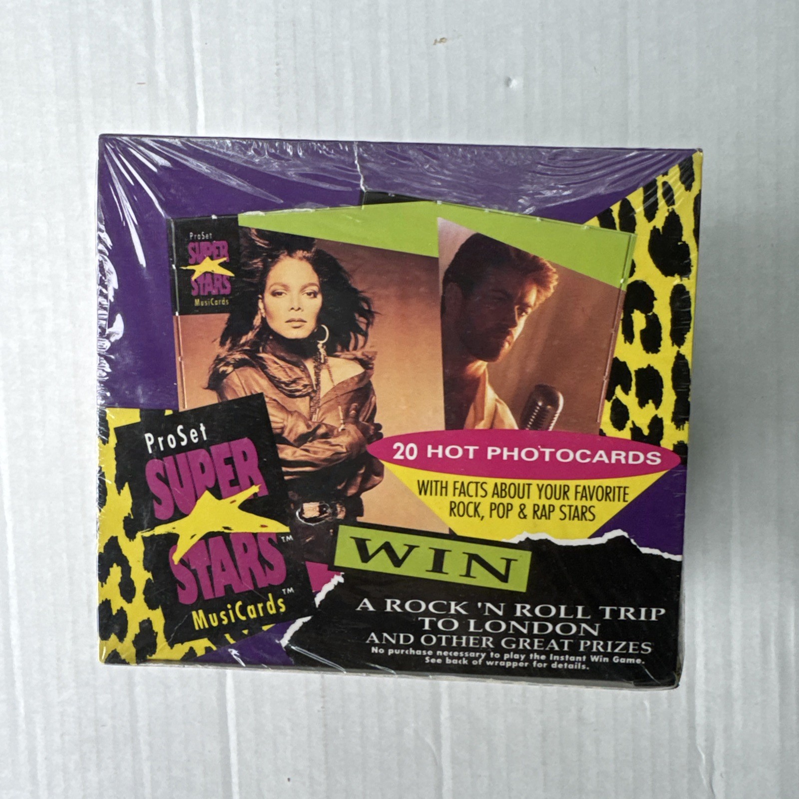 Vintage 1991 Pro Set Super Stars MusiCards Trading Card Wax Box Factory Sealed Vintage 1991 Pro Set Super Stars MusiCards Trading Card Wax Box Factory Sealed