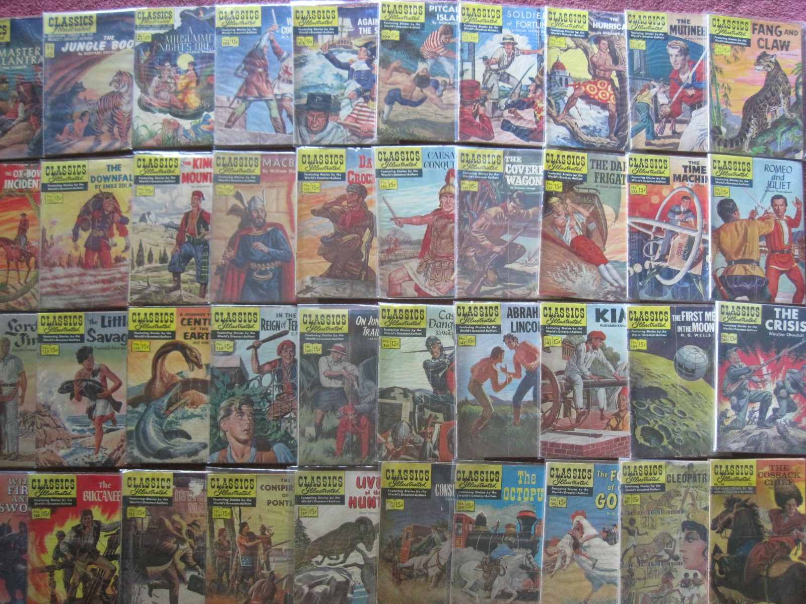 Vintage lot 41 Classics Illustrated comics #82 - 169 all original first editions Vintage lot 41 Classics Illustrated comics #82 - 169 all original first editions