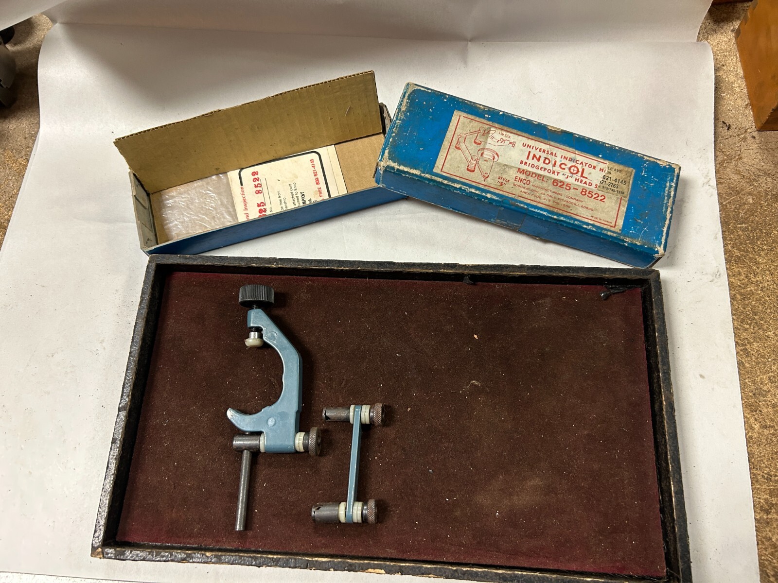 MACHINIST TpCb TOOLS LATHE MILL Indicol Universal Indicator Gage Holder 625 8522