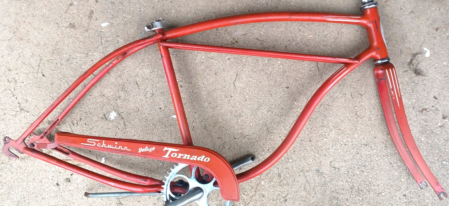 1950s, Schwinn Tornado, Frame & Fork, 26 1950s, Schwinn Tornado, Frame & Fork, 26