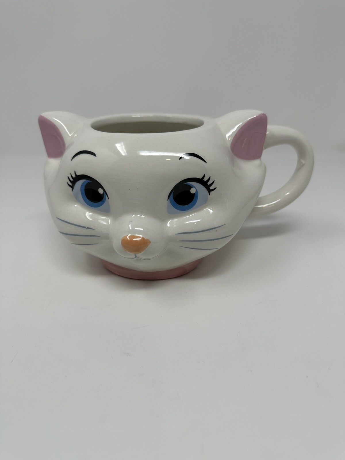 Disney Marie the Aristocats White Cat Kitten Face Bow Ceramic Disney Marie the Aristocats White Cat Kitten Face Bow Ceramic