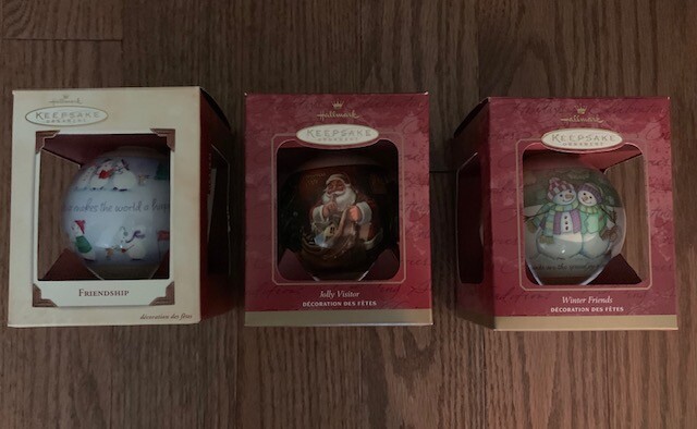 Vintage 2001 2003 Hallmark Keepsake Christmas Ornaments - Lot of 3 - New In Box