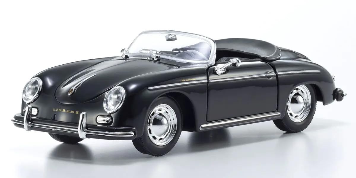Kyosho Welly 1/24 Porsche 356A Speedster Convertible Black (Finished Model) We2_