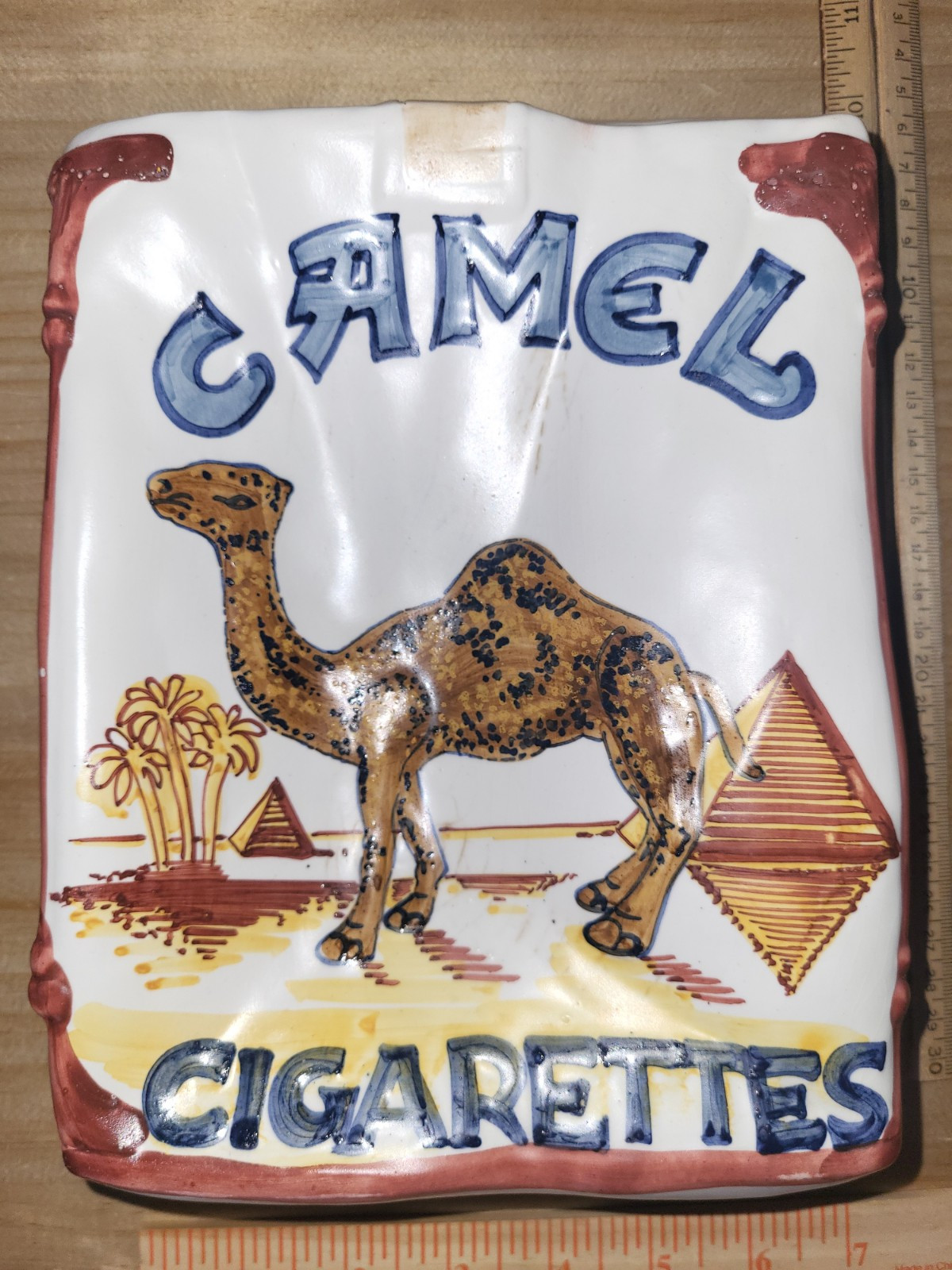 Large Camel Cigarette Ashtray / Rare Size 7