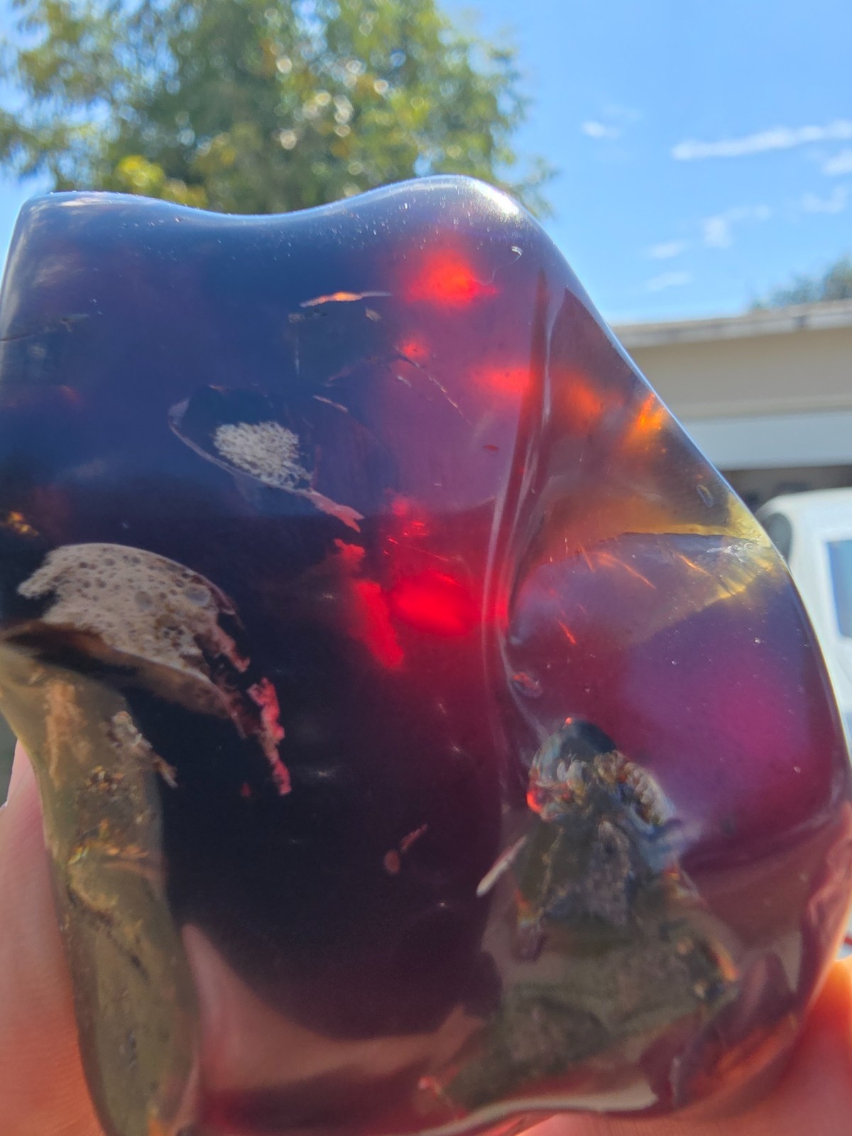 Indonesian blue amber 