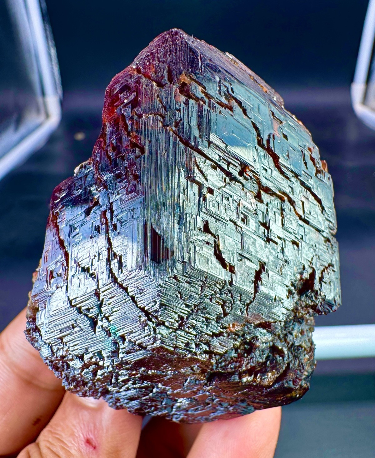 1085 CTS Etched Red Garnet Crystal On Matrix Specimens / Display Piece @Minerals