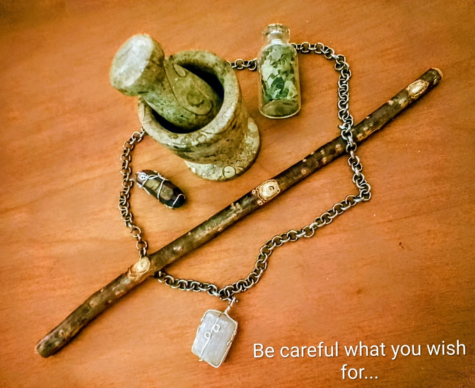One Wish Willow Stick, Obsession Movie Prop, Horror Movie Replica