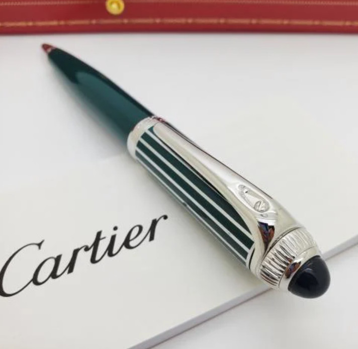 Cartier 2025 Roadster Green Ballpoint Pen – Rare VIP Luxury Gift – New Full Box