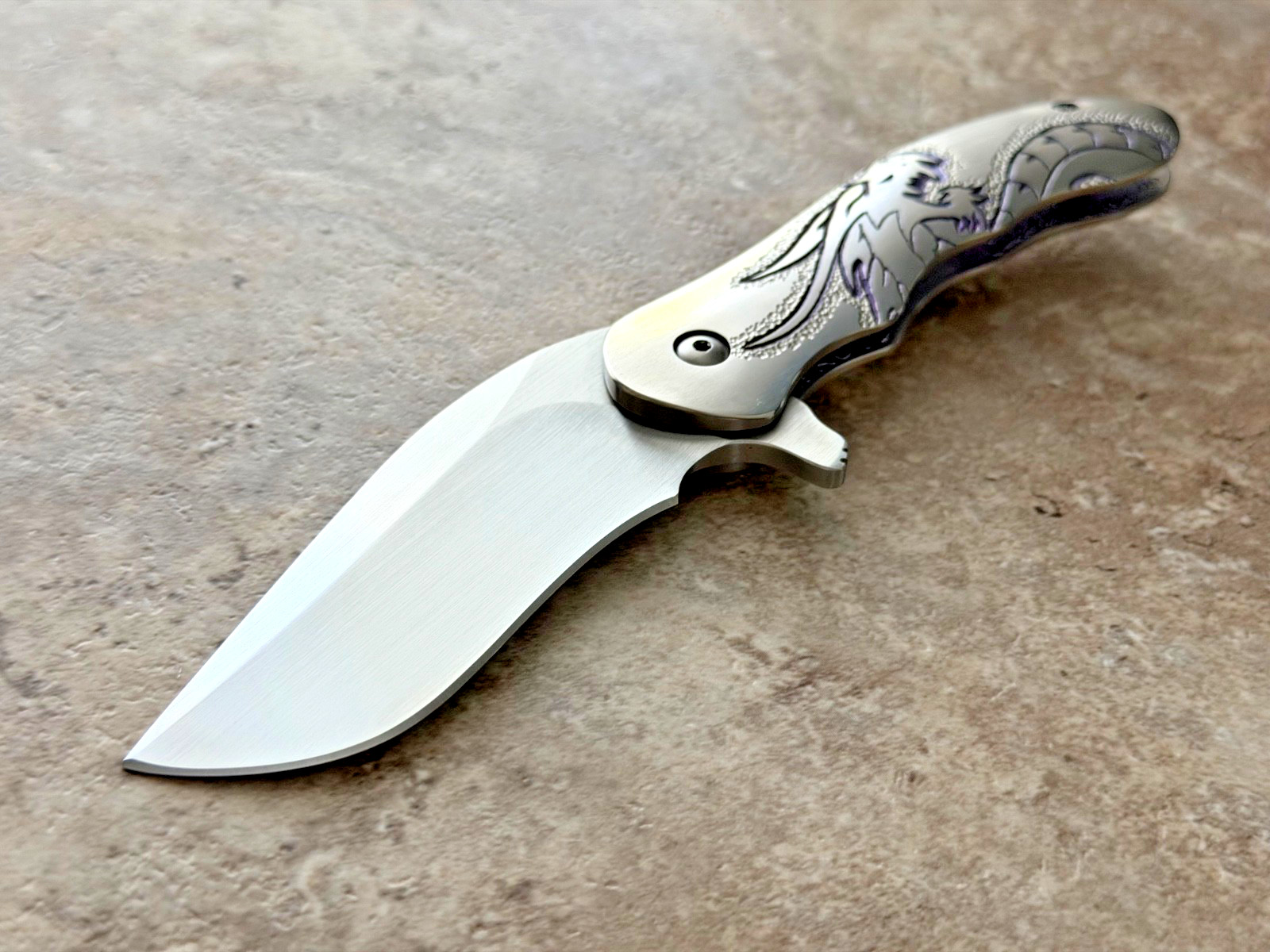 Matt Cucchiara Full Custom Enzo Proto Dorado Flipper - Hand Carved Dragon