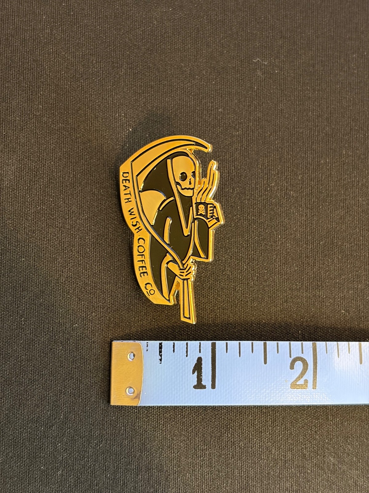 Death Wish Coffee collectible patches coins pins