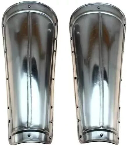 Medieval steel Knight Armor gothic Greaves cosplay warrior leg Armor Pair