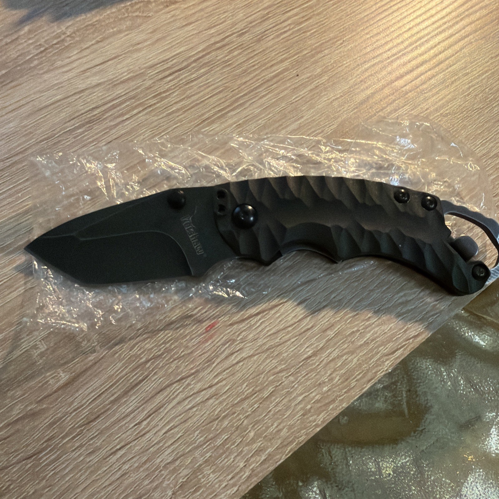 Kershaw Shuffle II 2 Folding Knife Black Tanto Blackwash 4\
