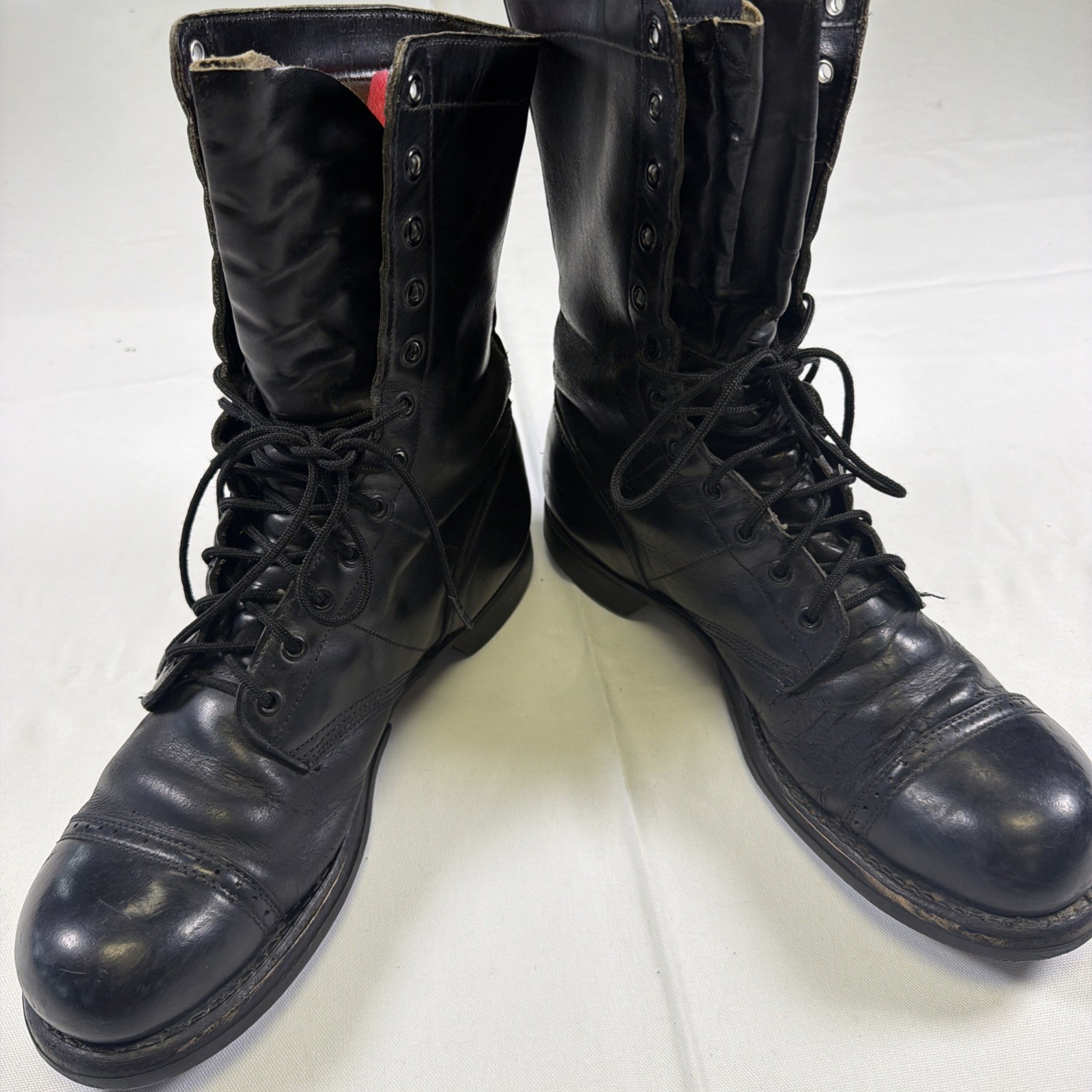 Vintage CORCORAN JUMP BOOTS 11 Cap Toe Combat Biker Paratrooper US Military