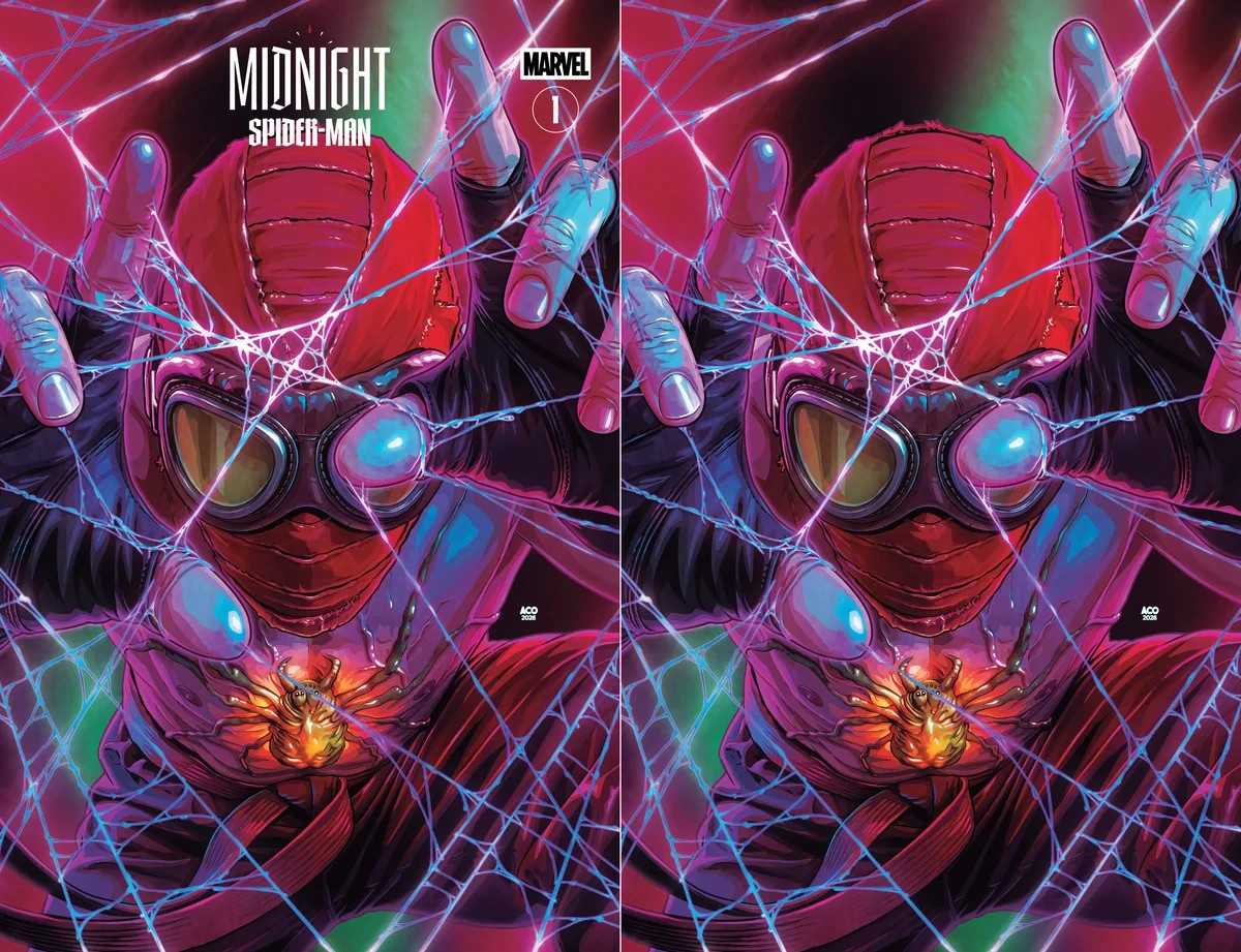 MIDNIGHT SPIDER-MAN #1 ACO NYCC EXCLUSIVE Trade LTD to 800 Virgins LTD 666 COA\'s