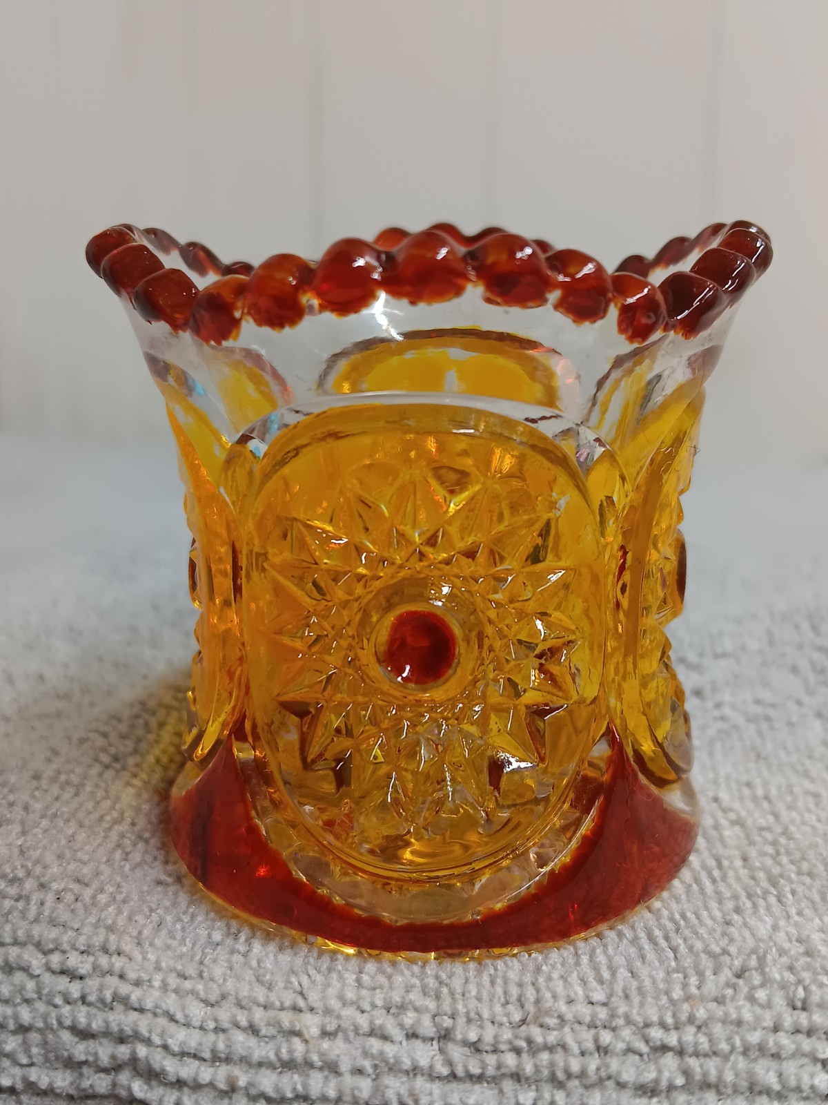 Heisey SUNBURST Toothpick Decorated