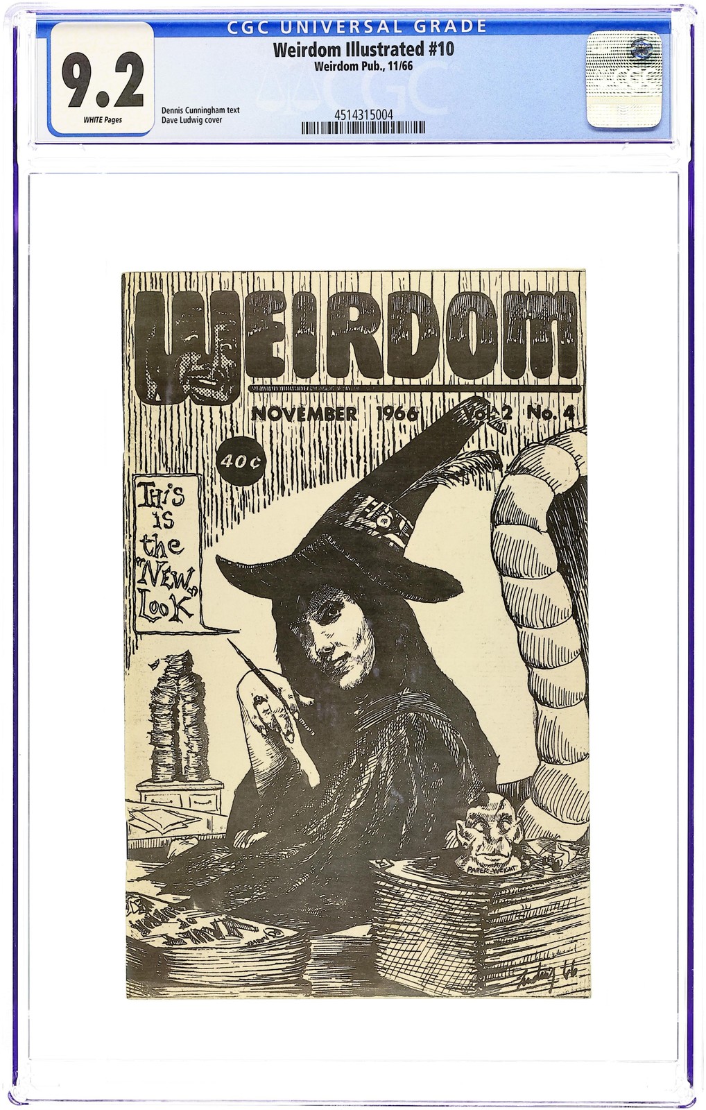 Weirdom Illustrated #10 CGC 9.2 1966 4514315004